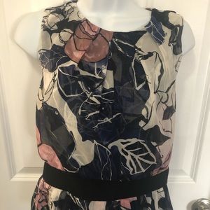 DianevonFurstenberg silk graphic peplum blouse 12